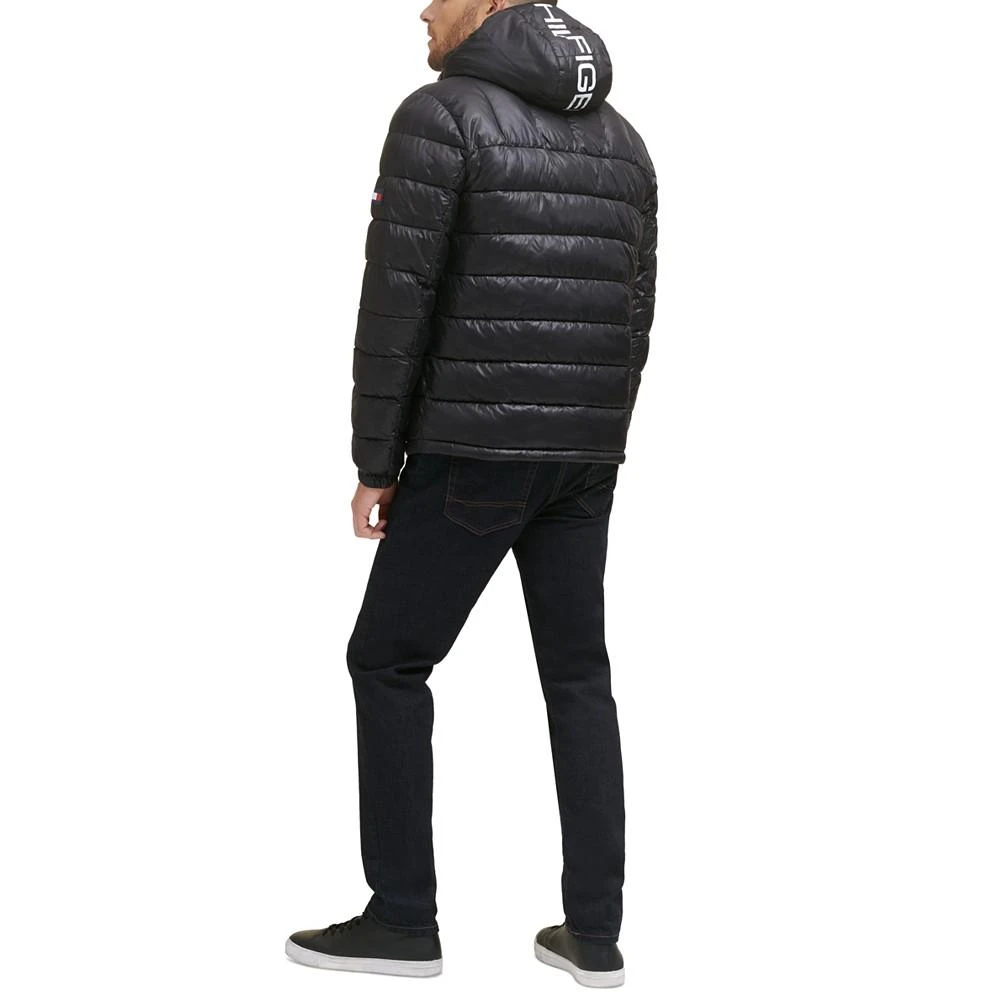 Tommy Hilfiger Men's  Sherpa Lined Hooded Quilted Puffer Jacket 4