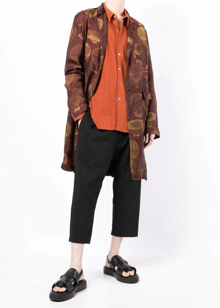 商品Uma Wang|Uma Wang Dark Red & Tan Giovanni Coat,价格¥6341,第5张图片详细描述