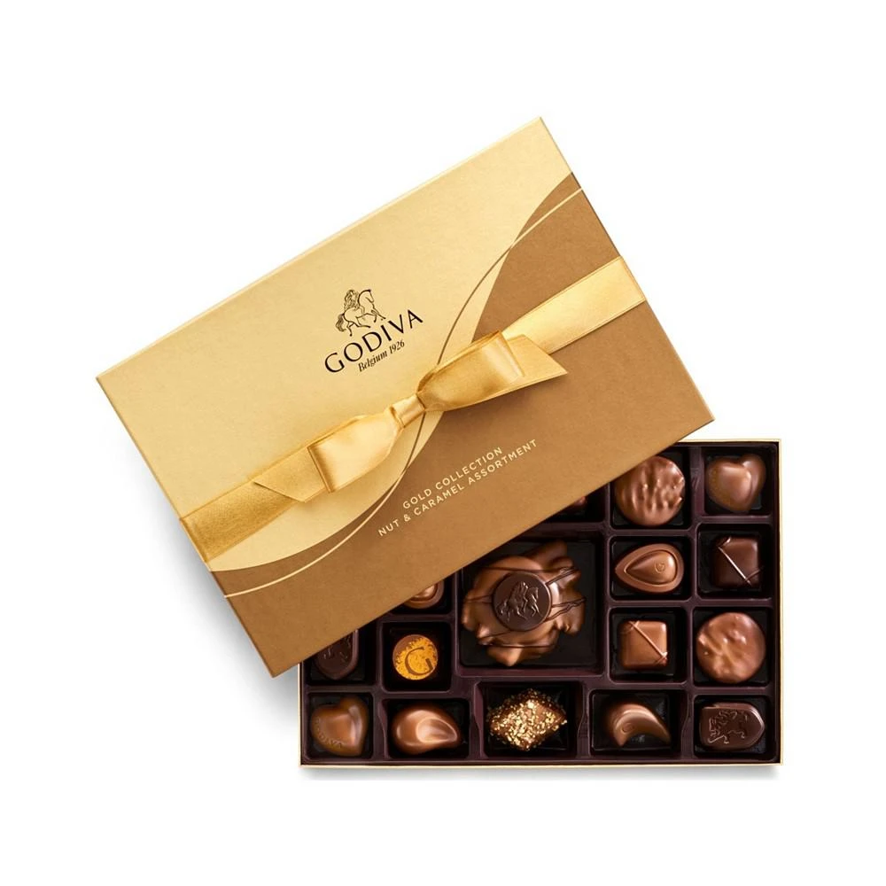 商品Godiva|19-Piece Nuts & Caramel Gift Box,价格¥343,第4张图片详细描述