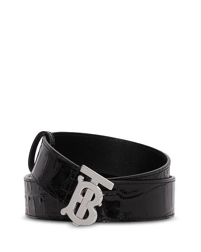 商品Burberry|Monogram Motif Embossed Leather Belt,价格¥2649,第1张图片