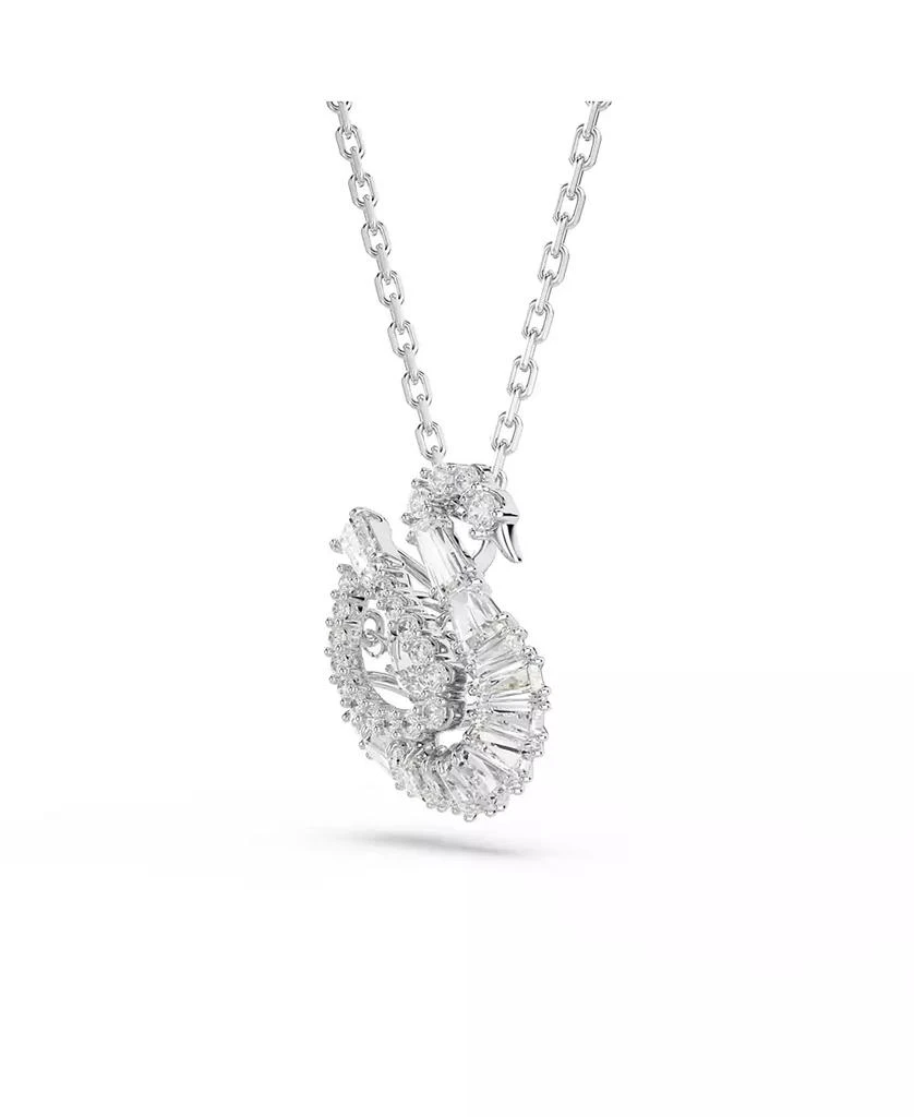 商品Swarovski|Swan Rhodium Plated Pendant Necklace,价格¥1390,第3张图片详细描述