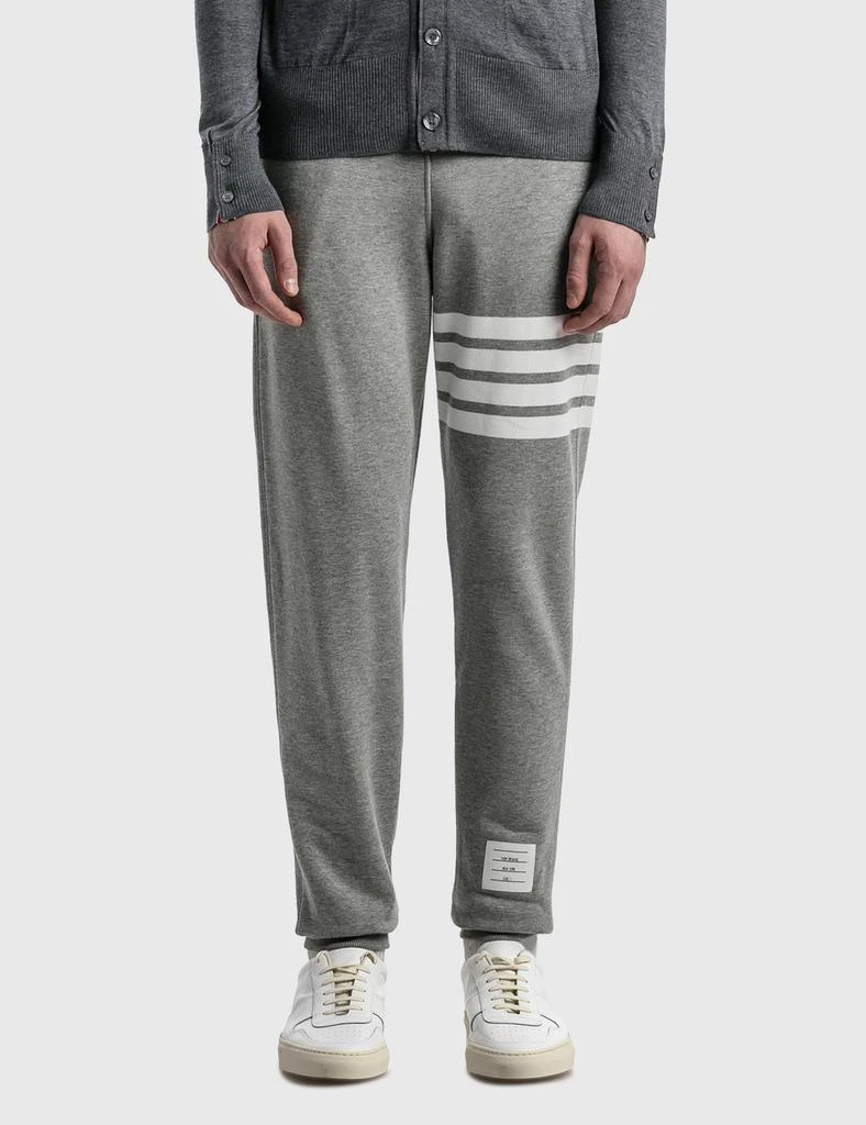 商品Thom Browne|Cotton Loopback Knit Engineered 4-Bar Sweatpants,价格¥6003,第3张图片详细描述