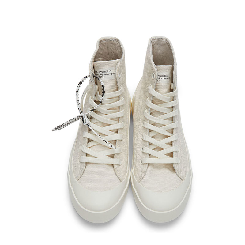 高帮字母帆布鞋白色OMIA226F21FAB001-0204（澳门仓发货）商品第5张图片规格展示