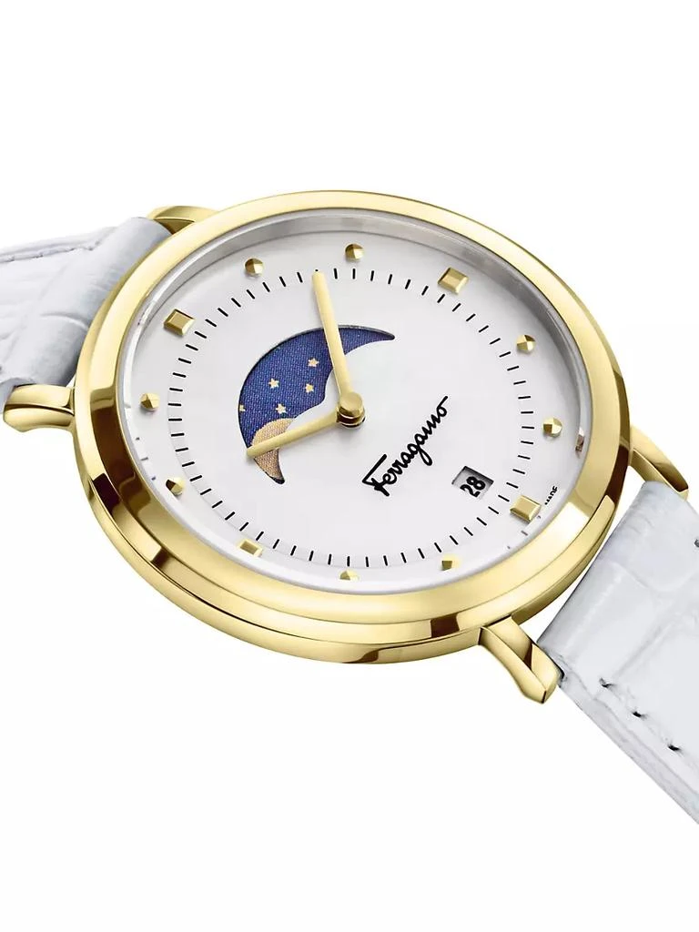 商品Salvatore Ferragamo|Logomania 36MM Moon Phase Watch,价格¥7867,第2张图片详细描述