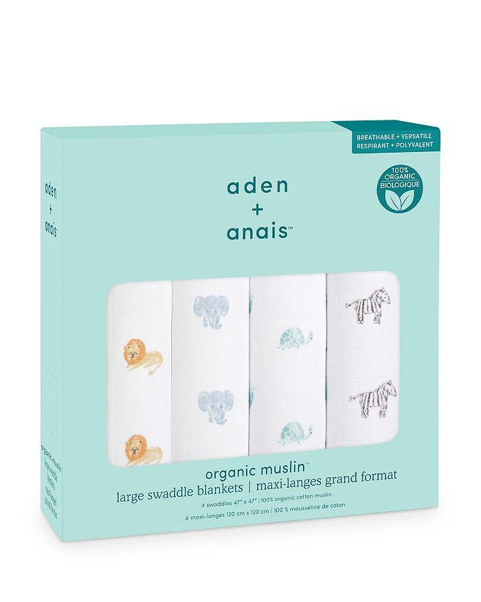 商品aden + anais|4 Pk. Printed Classic Swaddles,价格¥452,第2张图片详细描述