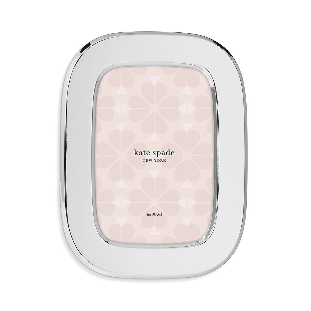 商品Kate Spade|South Street Silver Oval Frame, 4" x 6",价格¥378,第1张图片