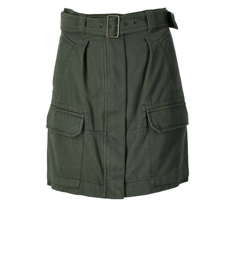 商品Weekend Max Mara|Max Mara Weekend Fiero Military Green Skirt,价格¥1707,第1张图片