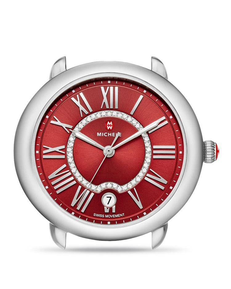 商品Michele|Serein 16 Red Diamond Dial Watch Head, 34mm,价格¥5026,第1张图片