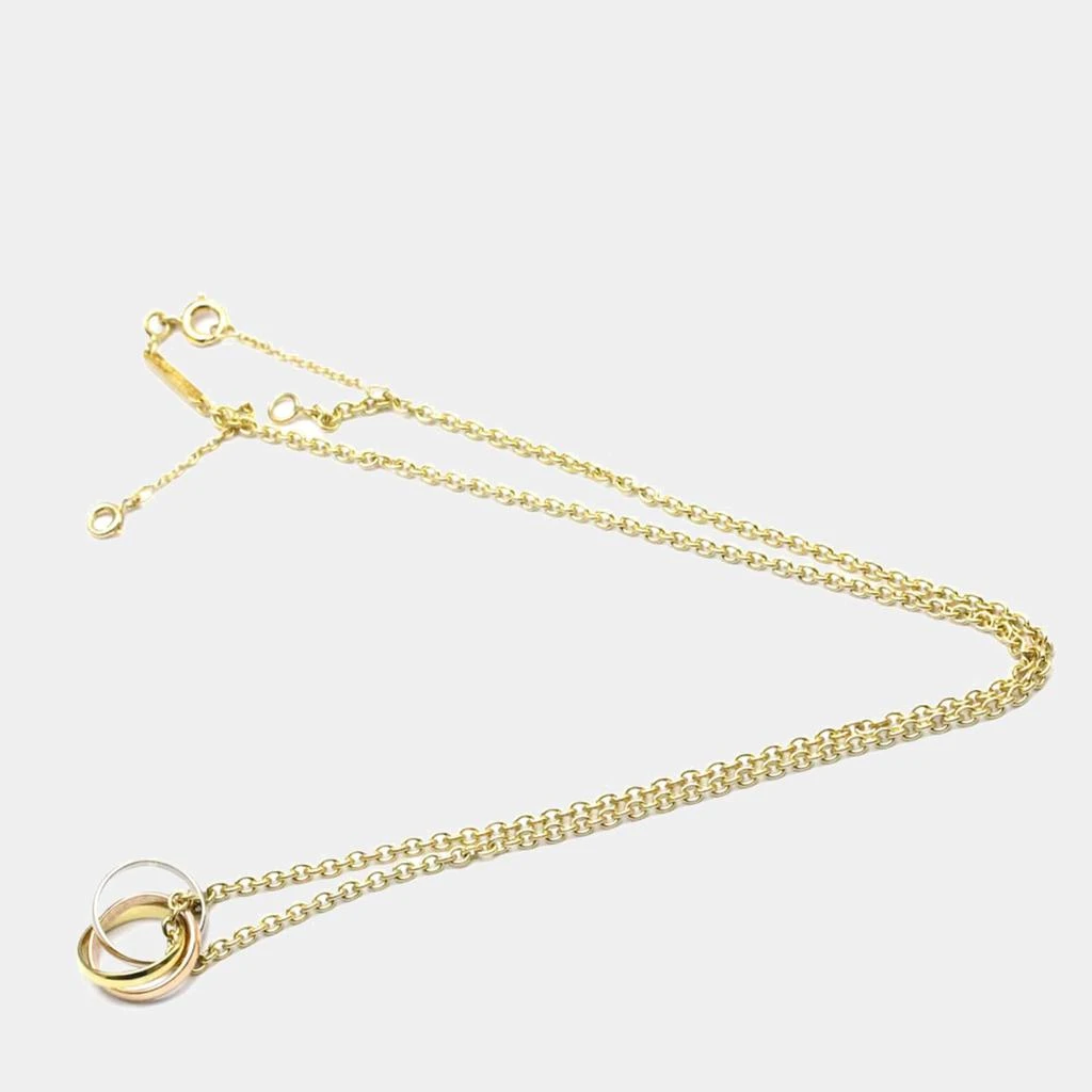 商品[二手商品] Cartier|Cartier Trinity 18K Yellow Rose and White Gold Necklace,价格¥9307,第2张图片详细描述