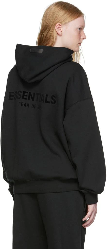 商品Essentials|Black Cotton Hoodie,价格¥724,第3张图片详细描述