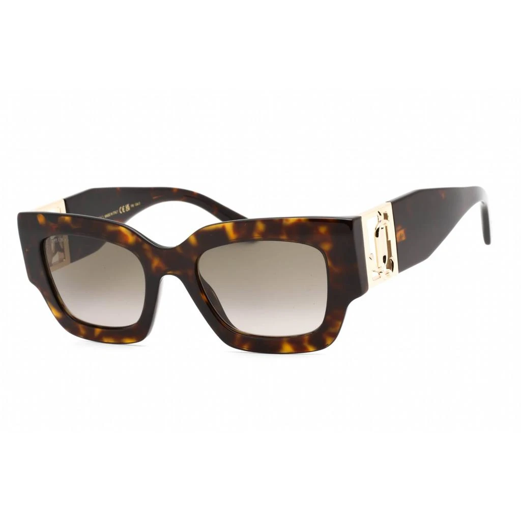 商品Jimmy Choo|Jimmy Choo Women's Sunglasses - Full Rim Havana Plastic Rectangular | NENA/S 0086 HA,价格¥616,第1张图片
