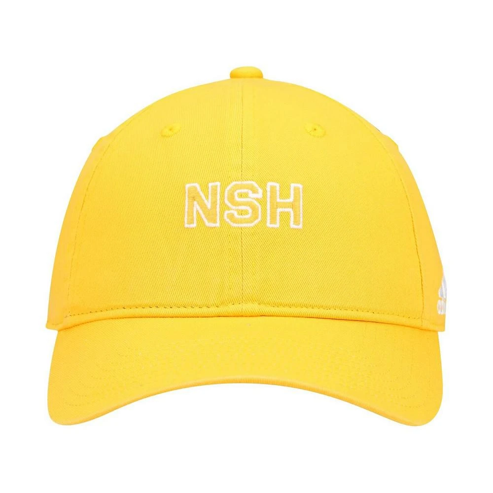 商品Adidas|Women's Gold Nashville Predators Wordmark Dad Slouch Adjustable Hat,价格¥138,第2张图片详细描述