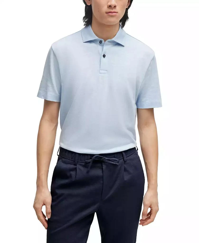 商品Hugo Boss|Men's Regular-Fit Polo Shirt,价格¥736,第1张图片