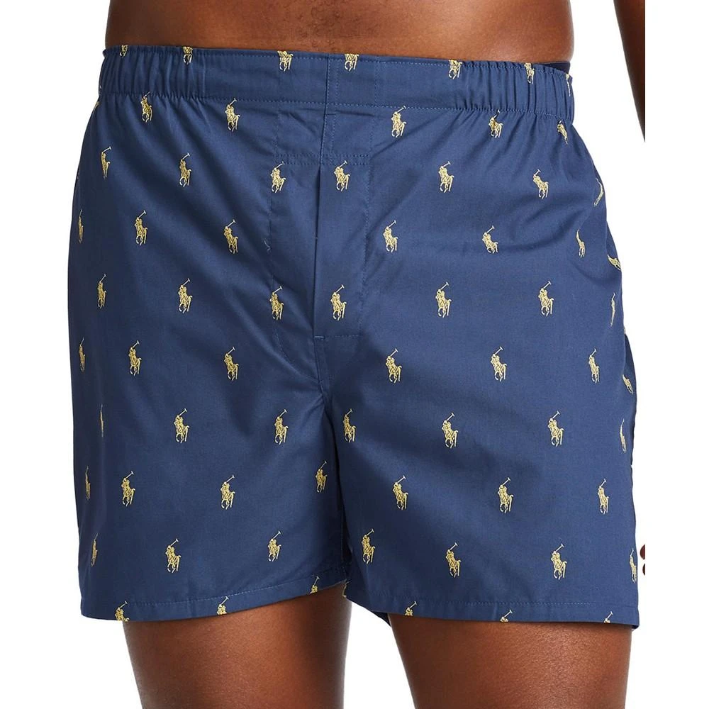 商品Ralph Lauren|Men's 3 Pack Classic Woven Cotton Boxers,价格¥338,第3张图片详细描述