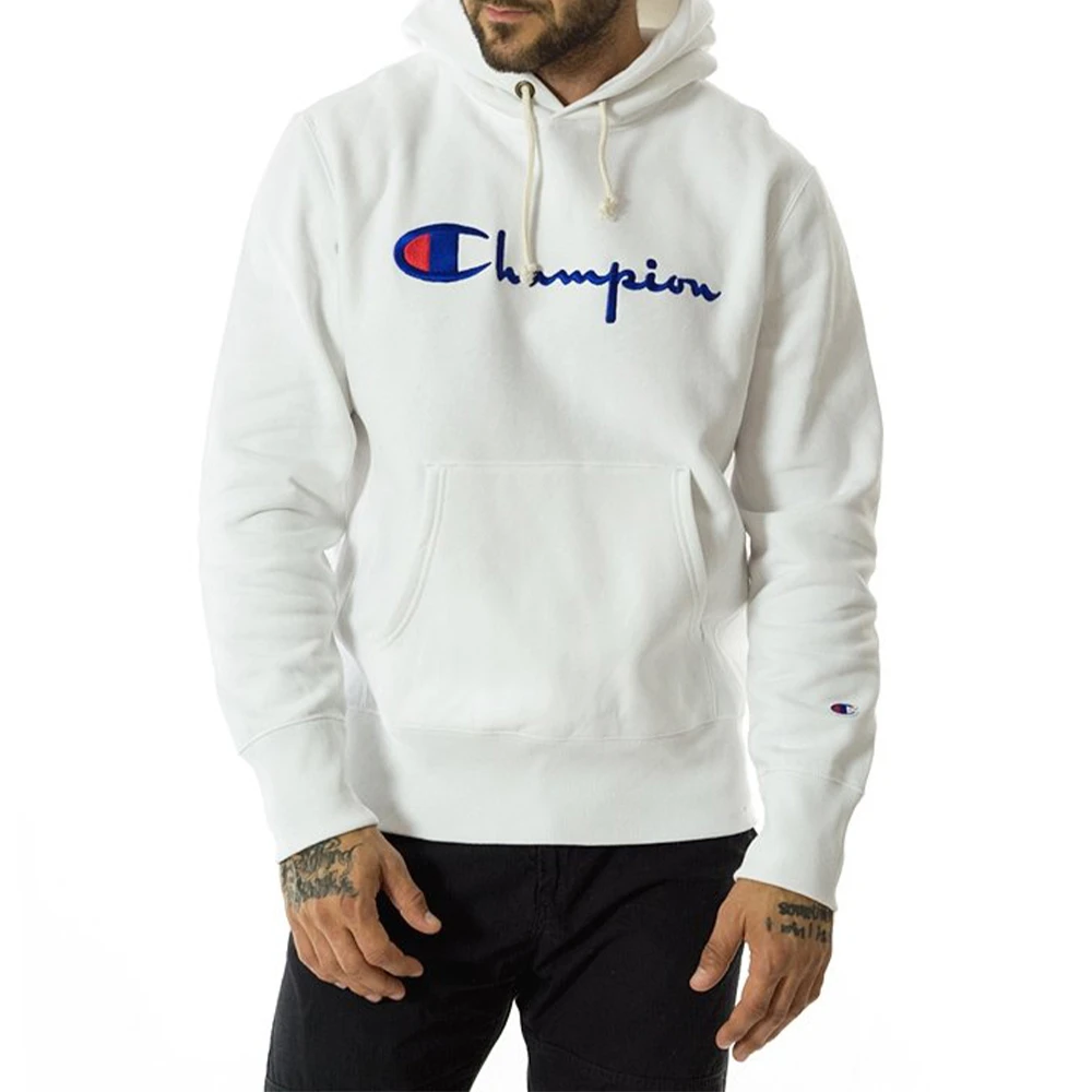 商品CHAMPION|CHAMPION 男士白色棉质连帽卫衣 212574-AMB,价格¥296,第1张图片