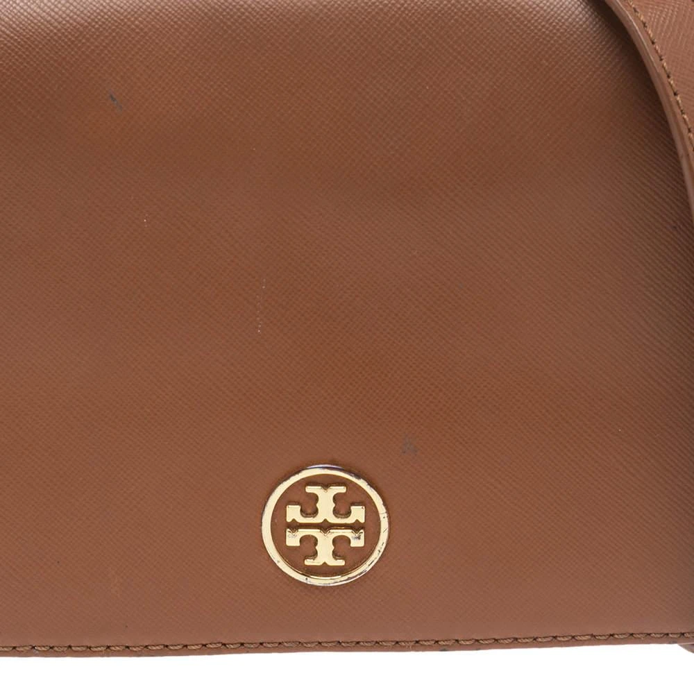 商品[二手商品] Tory Burch|Tory Burch Brown Leather Mini Robinson Chain Crossbody Bag,价格¥768,第5张图片详细描述