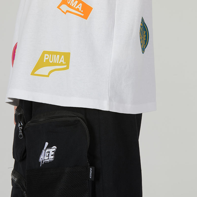 PRINT MIX BADGE TEE男女运动休闲短袖T恤商品第8张图片规格展示