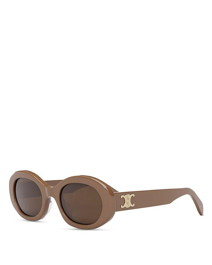 商品Celine|Triomphe Oval Sunglasses, 52mm,价格¥3821,第1张图片详细描述