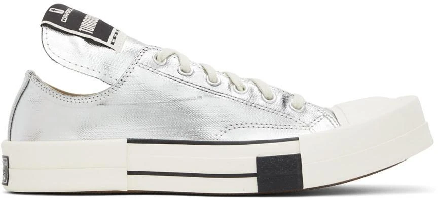 商品Rick Owens|Silver Converse Edition Turbodrk Chuck 70 Low Sneakers,价格¥720,第1张图片