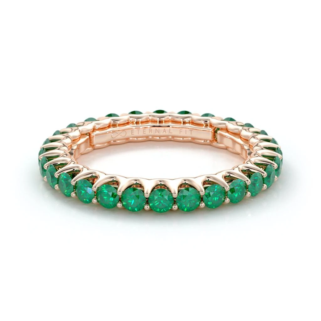 商品The Eternal Fit|The Eternal Fit 14K 1.43 ct. tw. Emerald Eternity Ring,价格¥5676,第2张图片详细描述