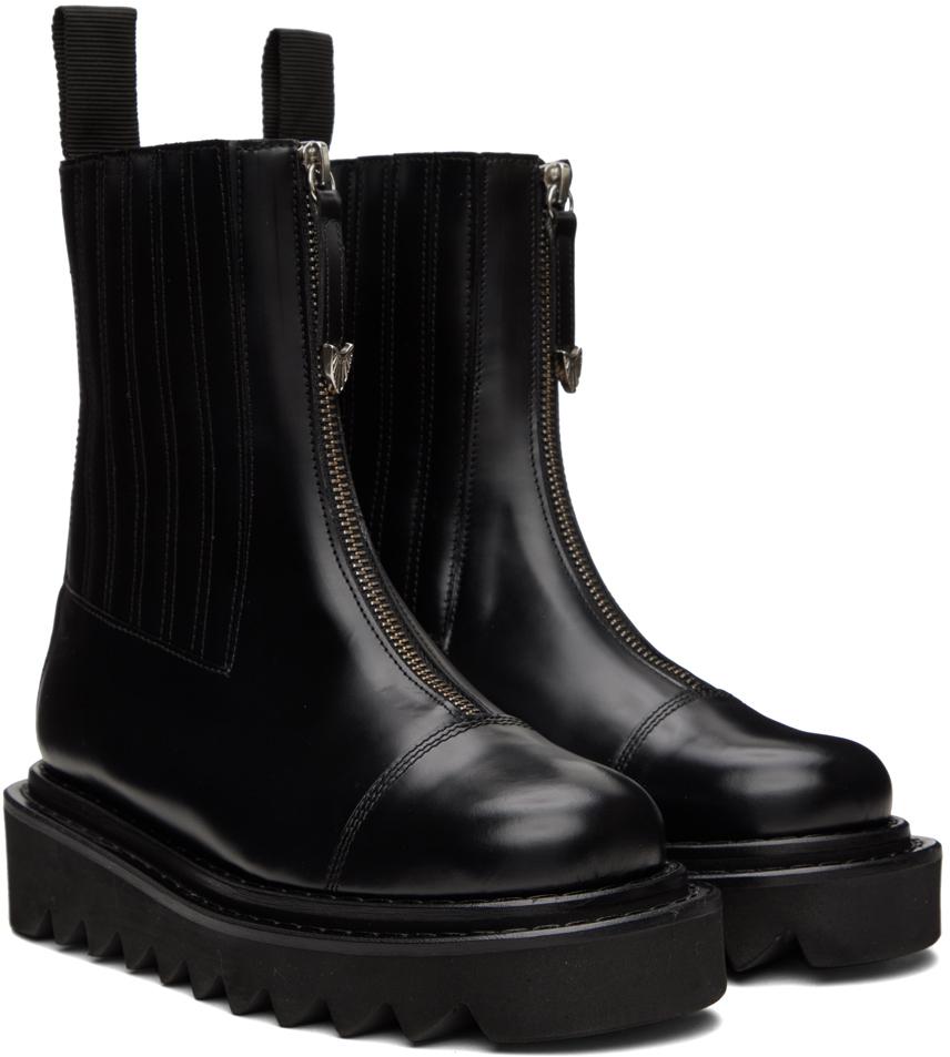 Black Side Gore Zip Boots商品第4张图片规格展示