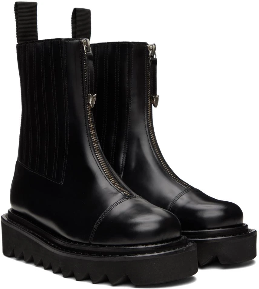 商品Toga Pulla|Black Side Gore Zip Boots,价格¥1961,第4张图片详细描述