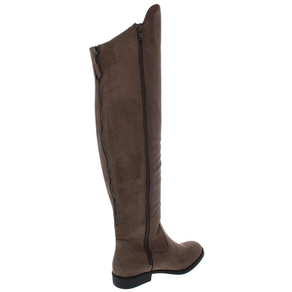 商品Style & Co|Style & Co. Womens Hayley Faux Suede Zipper Riding Boots,价格¥69,第2张图片详细描述