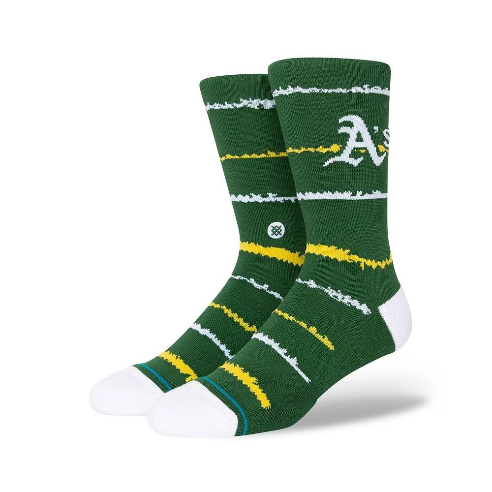 商品Stance|Men's Oakland Athletics Chalk Crew Socks,价格¥128,第1张图片