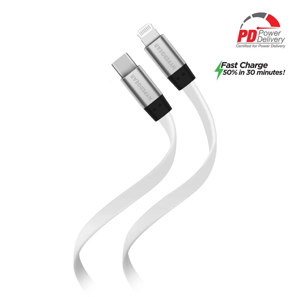 商品HyperGear|Flexi USB-C to Lightning Flat Cable 6ft,价格¥231,第1张图片