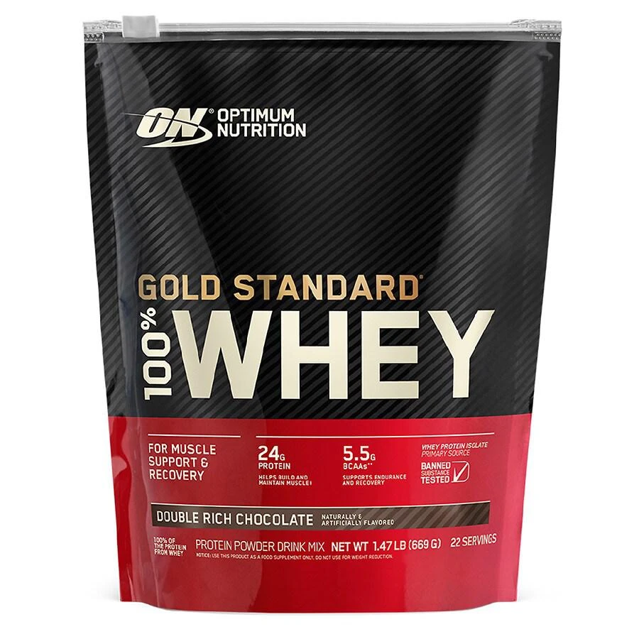 商品Optimum Nutrition|100% Whey Protein Powder Double Rich Chocolate,价格¥248,第1张图片