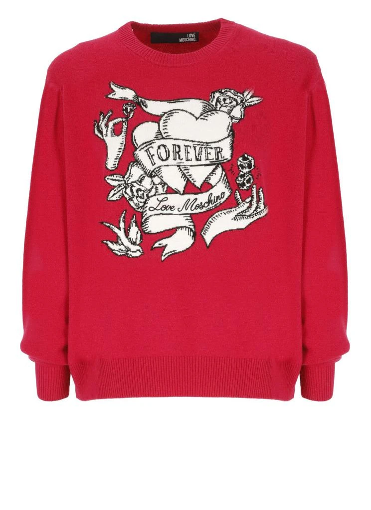 商品Love Moschino|Love Moschino Sweaters Red,价格¥1228,第1张图片