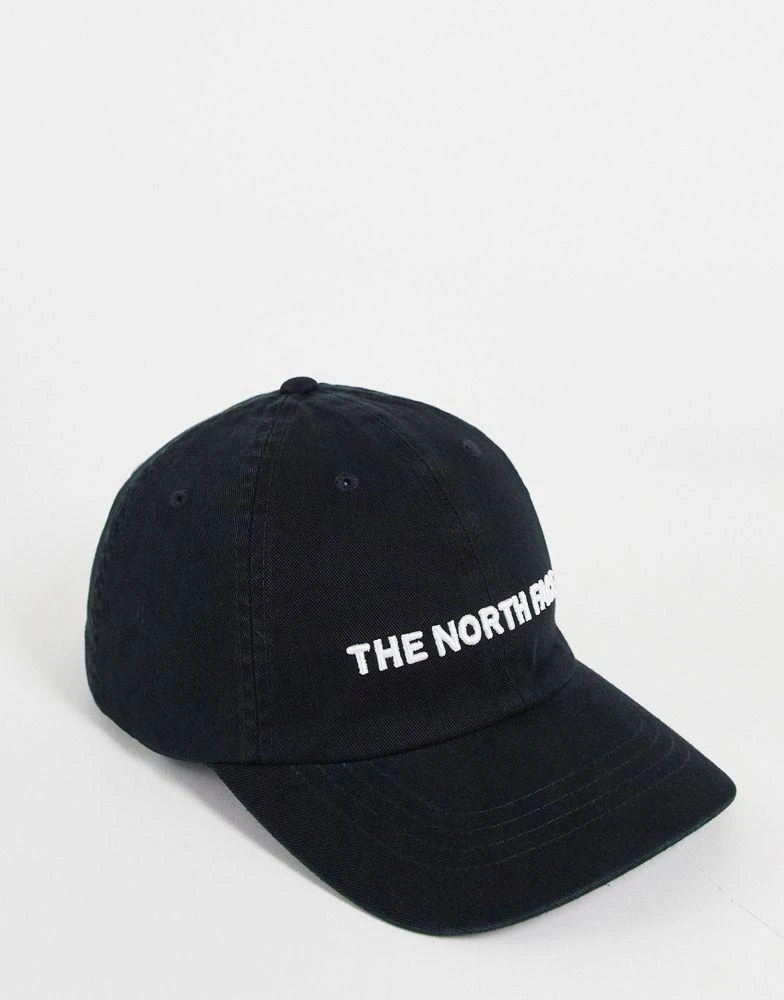 商品The North Face|The North Face horizontal embro cap in black,价格¥257,第1张图片
