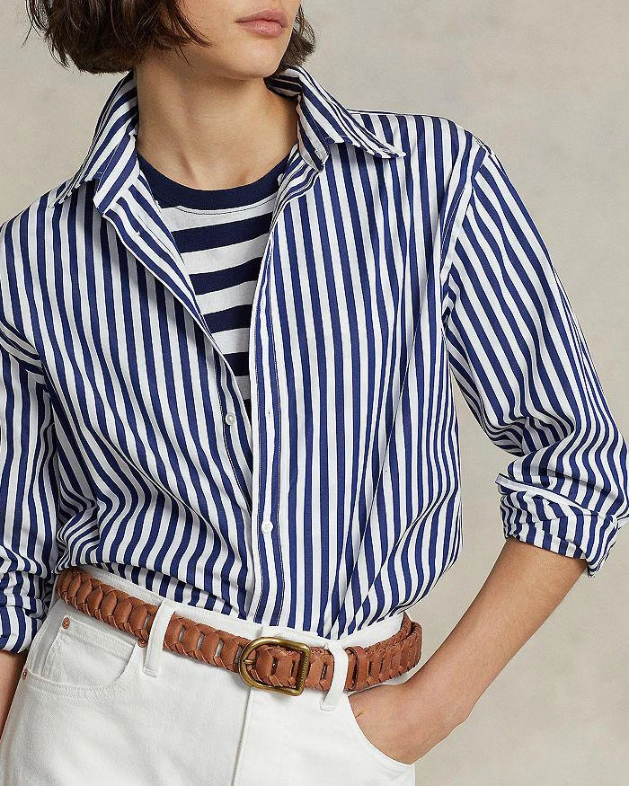 Striped Long Sleeve Cotton Shirt 商品