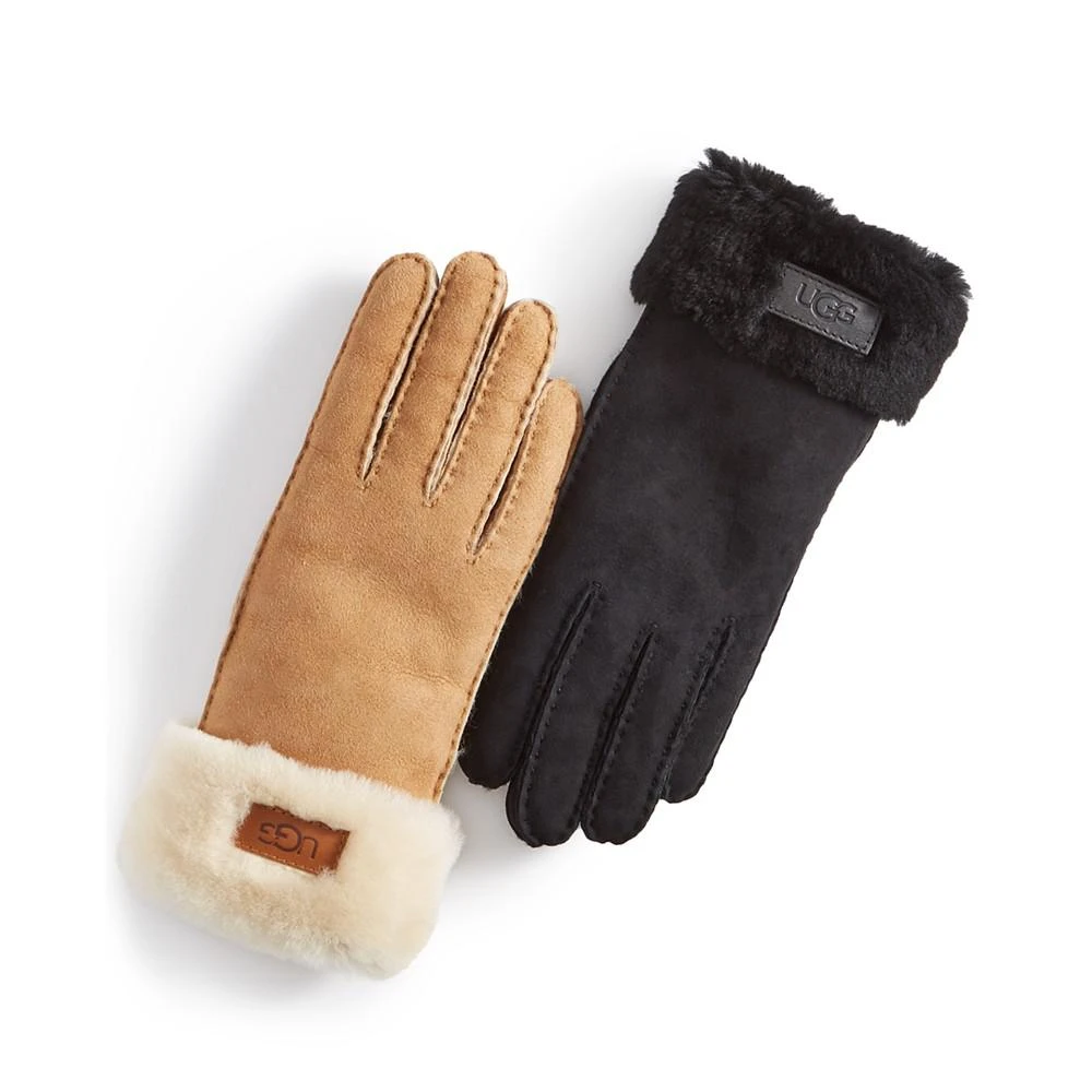 商品UGG|Women's Water-Resistant Turn-Cuff Shearling Gloves,价格¥1209,第3张图片详细描述