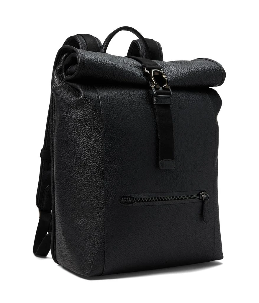 商品Coach|Beck Roll Top Backpack in Pebble Leather,价格¥4582,第1张图片