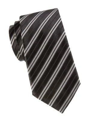 商品Armani|Striped Silk-Blend Tie,价格¥525,第1张图片