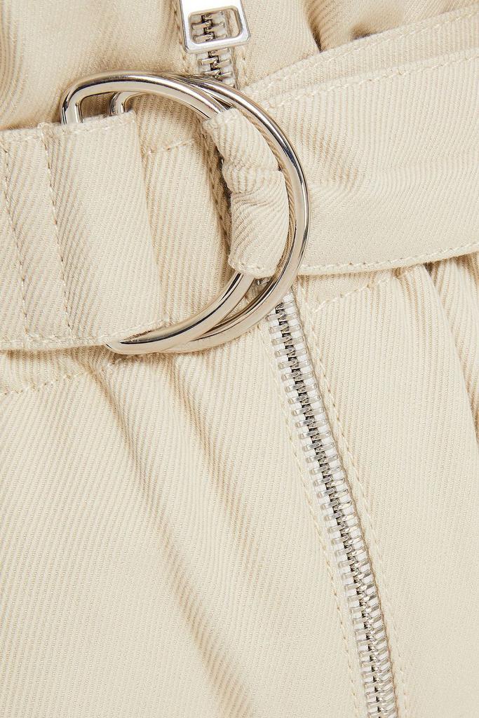 商品ba&sh|Andrea belted cotton and linen-blend twill straight-leg pants,价格¥507,第6张图片详细描述