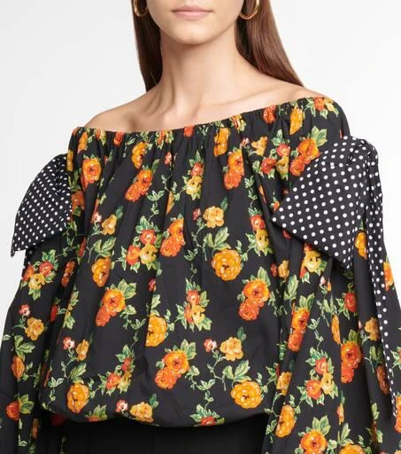 商品CAROLINE CONSTAS|Mason floral off-shoulder top,价格¥1399,第4张图片详细描述