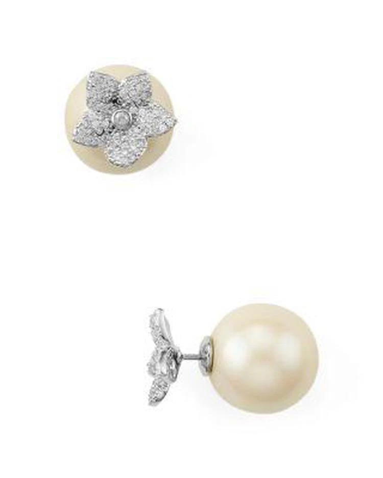 商品Kate Spade|Pave Bloom Reversible Stud Earrings,价格¥251,第1张图片