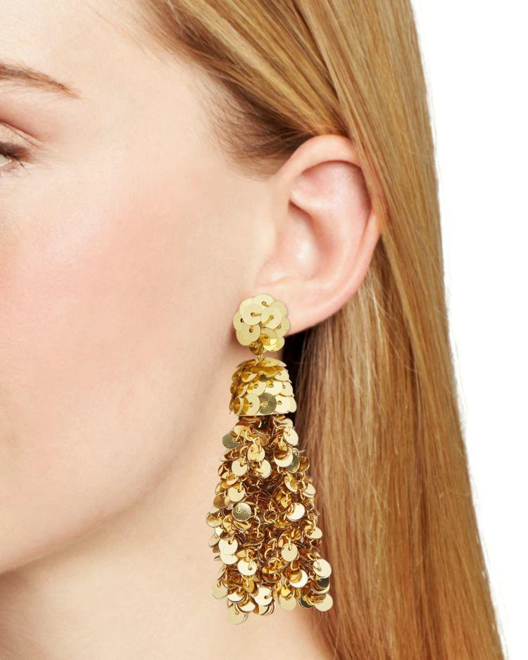 商品BAUBLEBAR|Sequin Tassel Drop Earrings,价格¥131,第2张图片详细描述
