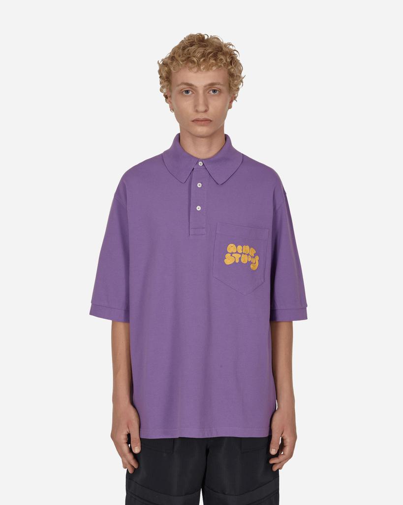 Bubble Logo Polo T-Shirt Purple商品第1张图片规格展示