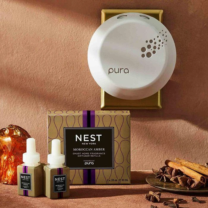 商品NEST New York|Pura Moroccan Amber Smart Home Fragrance Diffuser Refill, Set of 2,价格¥270,第4张图片详细描述