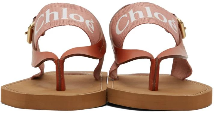 商品Chloé|Pink Woody Flat Sandals,价格¥2126,第2张图片详细描述