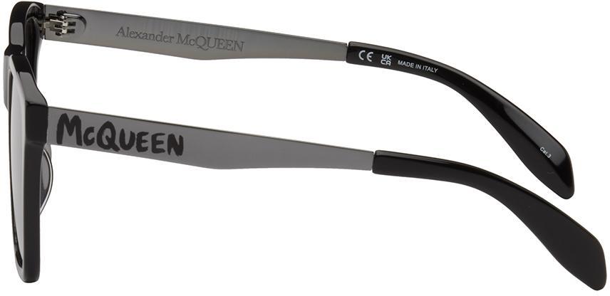 商品Alexander McQueen|Black Square Sunglasses,价格¥2108,第5张图片详细描述