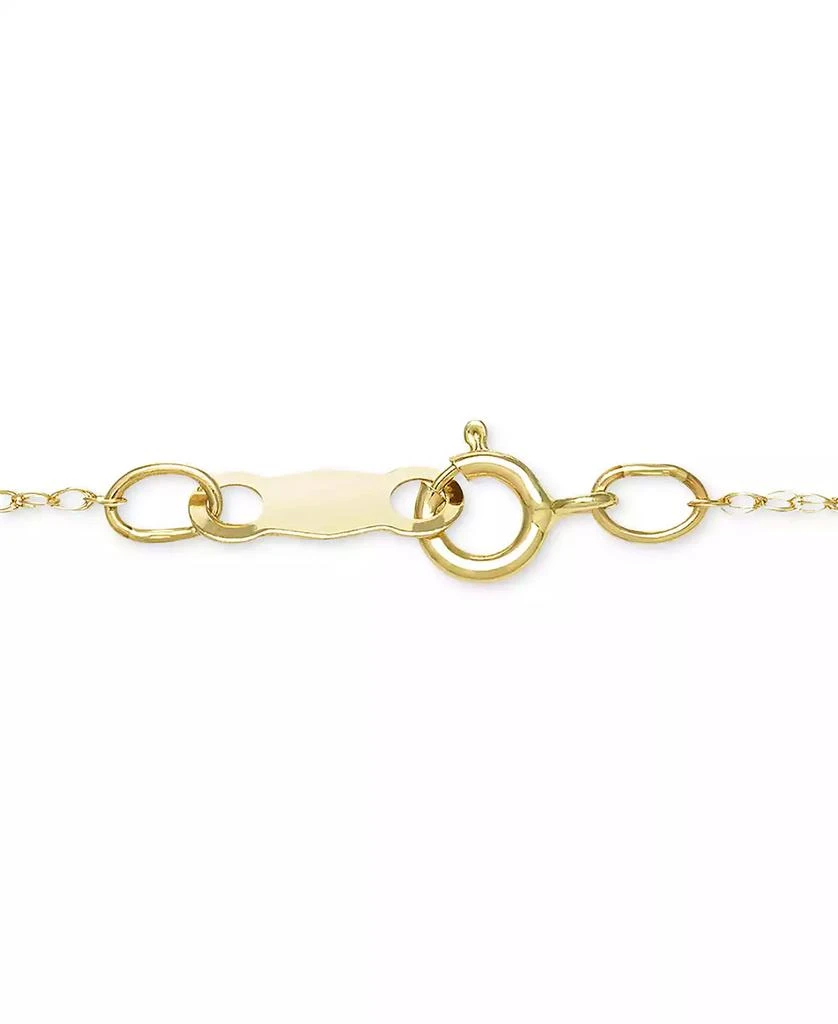 商品Macy's|Dyed Jade Cross Pendant Necklace in 14k Gold (20 ct. t.w.),价格¥4813,第2张图片详细描述