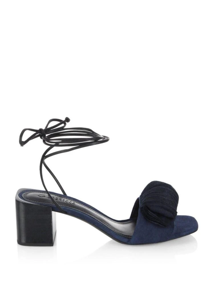 商品MERCEDES CASTILLO|Riza Pleated Ankle-Tie Sandals,价格¥1426,第5张图片详细描述