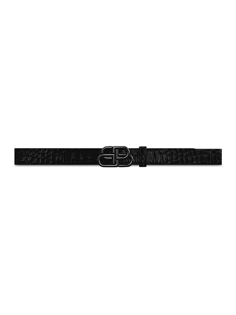 商品Balenciaga|BB Thin Belt Crocodile Embossed,价格¥3697,第1张图片