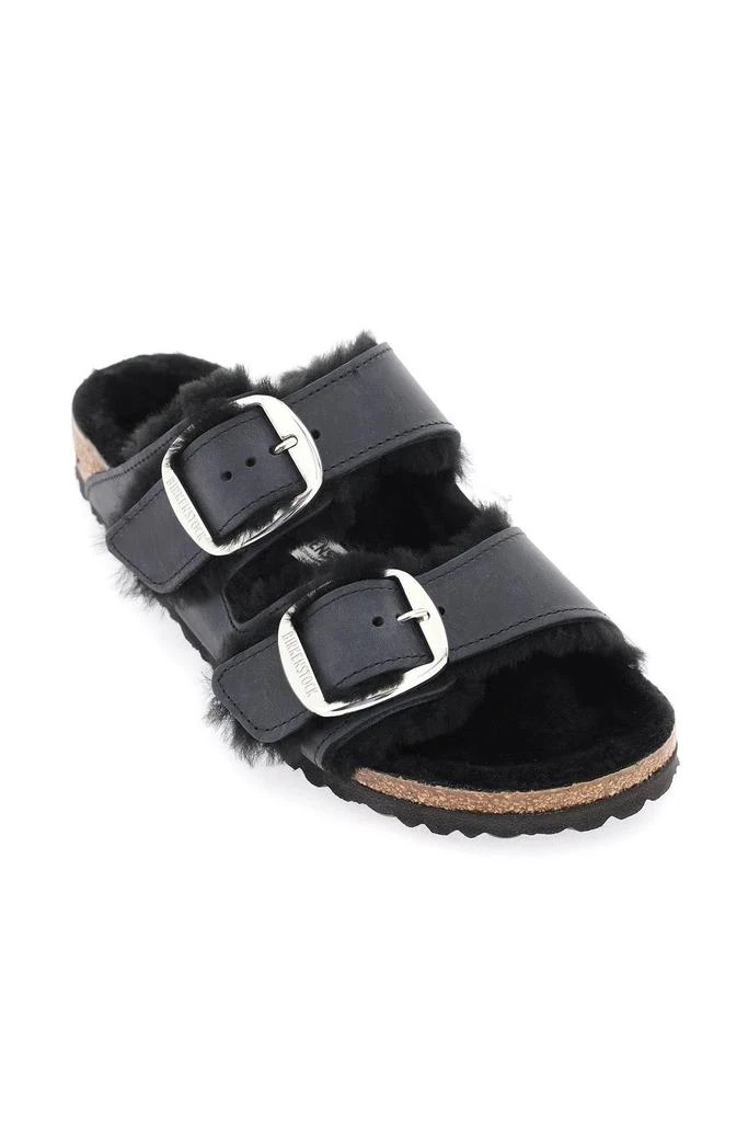 商品Birkenstock|Arizona Big Buckle mules in teddy,价格¥926,第4张图片详细描述