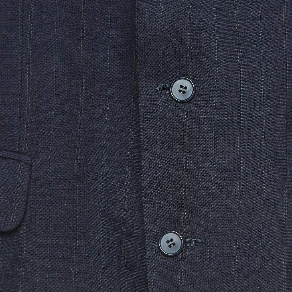 商品[二手商品] Dior|Dior Vintage Navy Blue Pinstripes Wool Single Breasted Blazer XL,价格¥1297,第3张图片详细描述