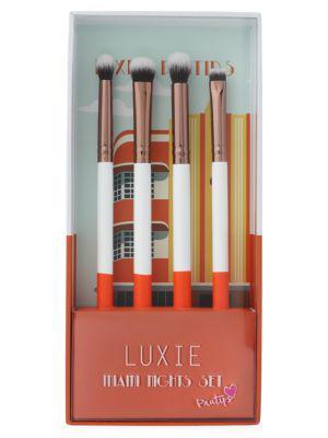 商品Luxie|4-Piece Miami Night's Eye Brush Set,价格¥293,第4张图片详细描述
